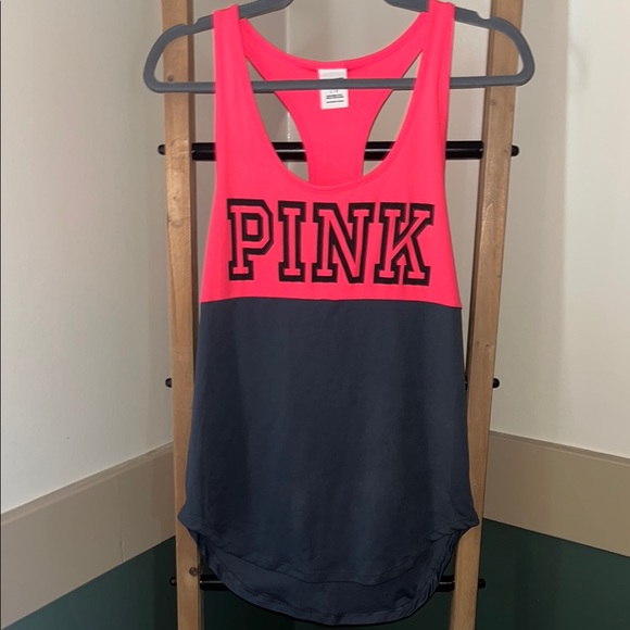 PINK Victoria's Secret Tops - PINK Victoria's Secret Neon Pink Tank Size Large